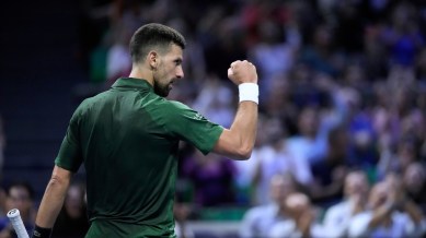 Novak Djokovic has fallen out of favour with the Serbian government and has been the target of state propaganda media outlets. (AP Photo)