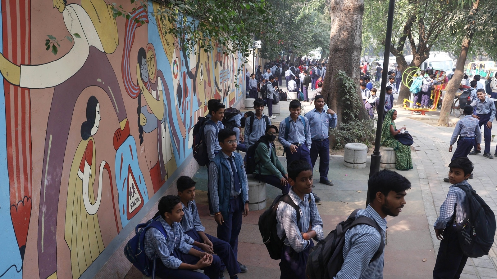 Walking lanes, cycle tracks, play areas: How schools are creating safe zones for students