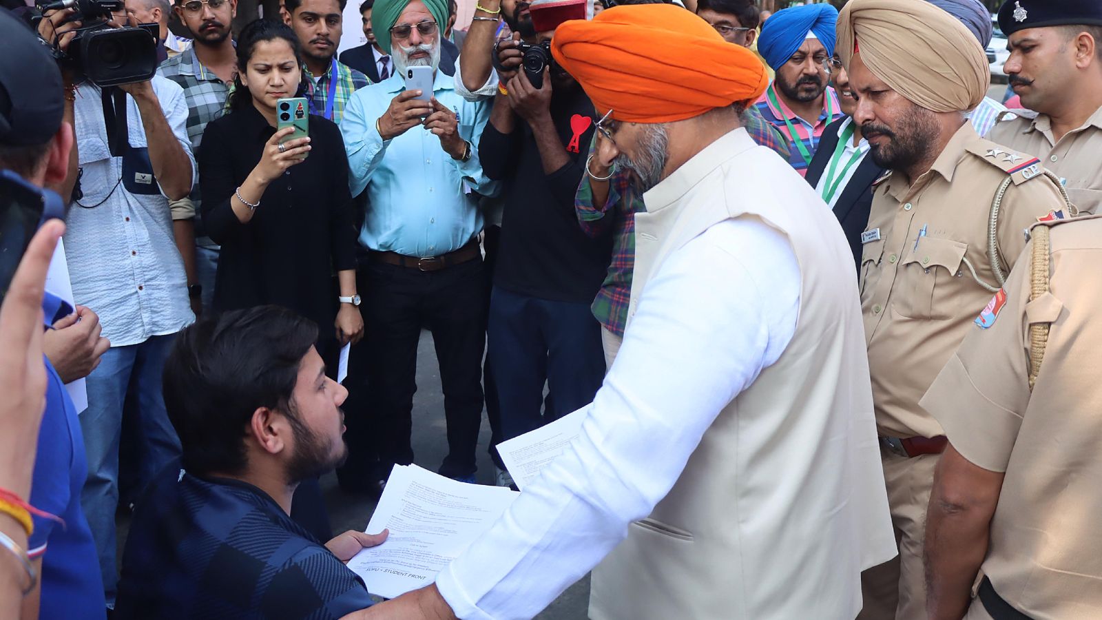 Protest by Panjab University students enters third day