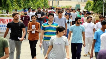 The error was detected soon after the examination began, leading to confusion among aspirants. (Representative image/Express Photo)