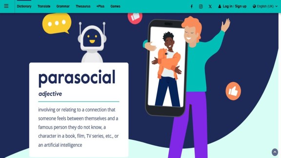 Cambridge Dictionary names parasocial word of the year