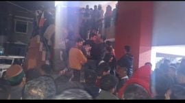 Two communities came face to face over allegations of harassment and an attempted abduction of a minor schoolgirl by a man belonging to a minority community. (Express Photo)