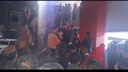 Two communities came face to face over allegations of harassment and an attempted abduction of a minor schoolgirl by a man belonging to a minority community. (Express Photo)