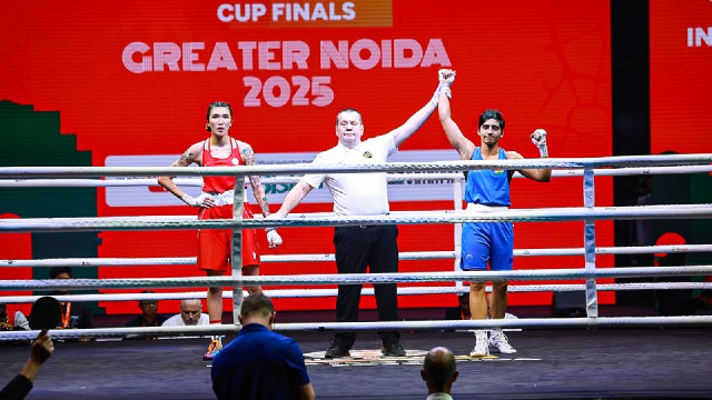 Preeti, who is returning after the 2024 Paris Olympics, didn't get intimidated by the stature of her opponent and matched her punch by punch. (Boxing Federation of India)
