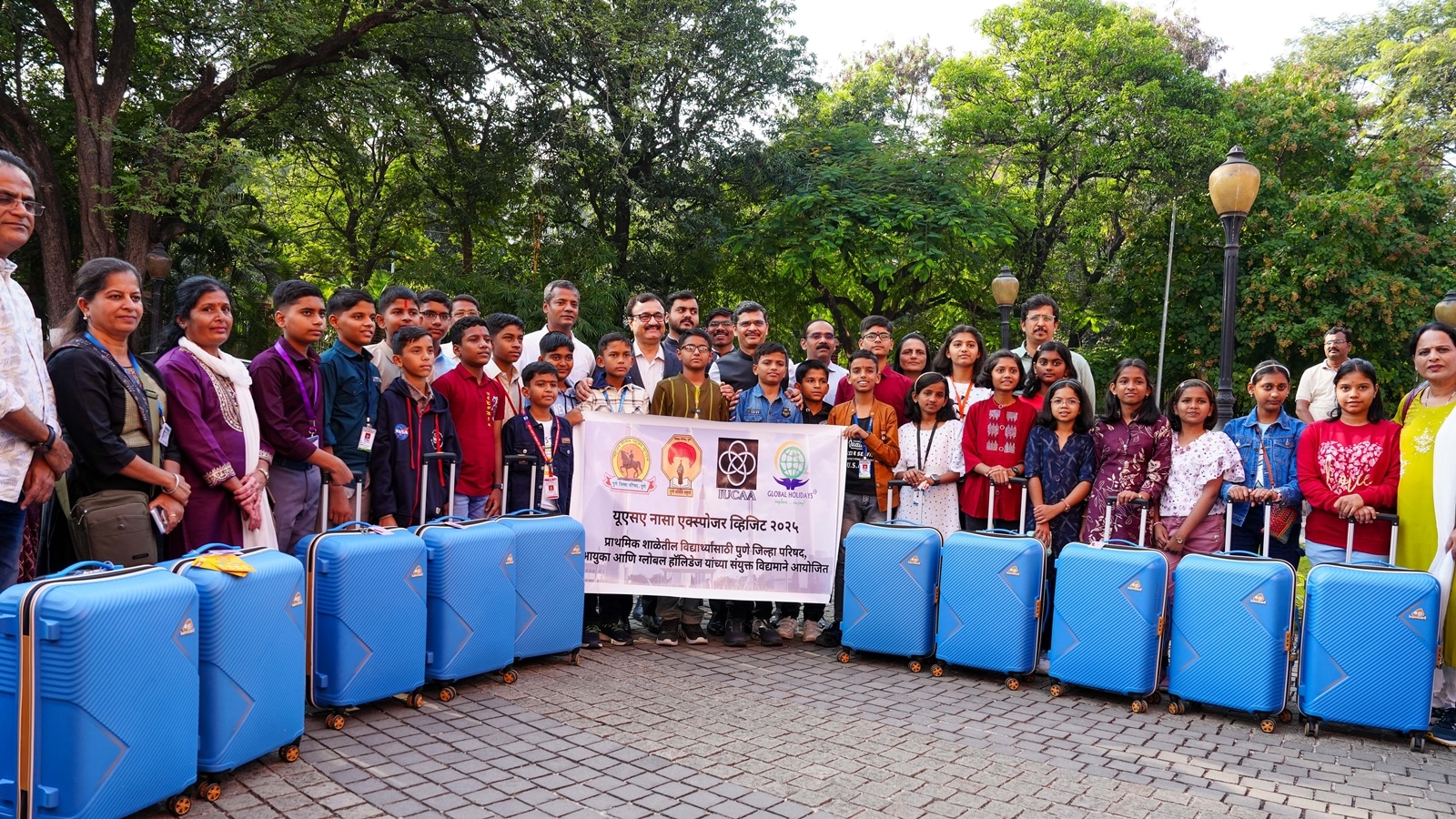 All smiles as 25 Pune ZP students depart for a NASA tour | Pune News