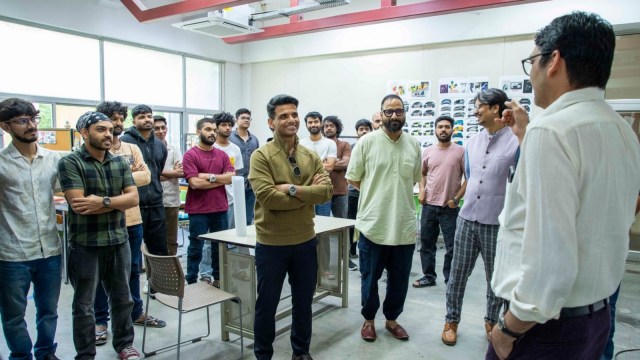 ISS journey to Gaganyaan, Shubhanshu Shukla interacts with NID students, Shubhanshu Shukla, International Space Station, national institute of design, Ahmedabad news, Gujarat news, Indian express, current affairs