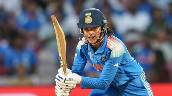 Smriti Mandhana led the batting charts for India and was named in ICC's team of the 2025 Women's World Cup. (AP)