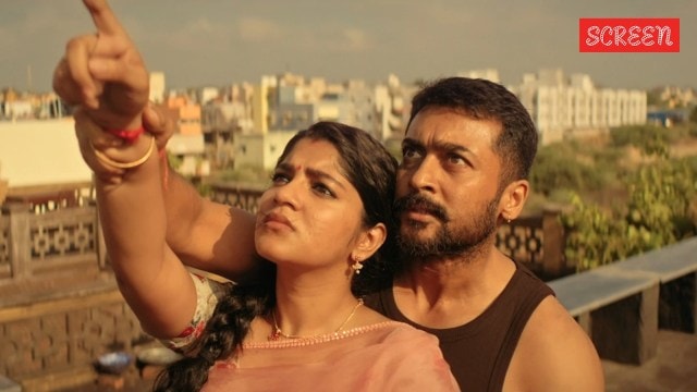 Suriya and Aparna Balamurali in Soorarai Pottru