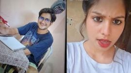 upsc delhi (1) Ram Kesh Meena (Left) was allegedly strangled to death by his live-in partner Amrita Chauhan (right) and her ex-boyfriend.