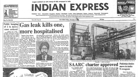 SAARC declaration, PM on terror in Punjab, Acid leak kills 1, Anti-quota protests, Forty Years Ago, editorial, Indian express, opinion news, current affairs