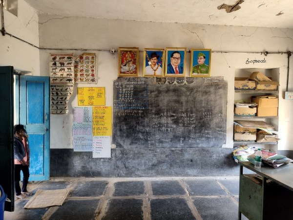 Deepika's classroom in Tambalahatti Village. (Express photo)