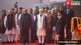 The tribute recalls how five armed terrorists attempted to storm Parliament House in 2001