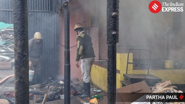 The incident takes place just hours after a separate fire breaks out at the Ghuni slum