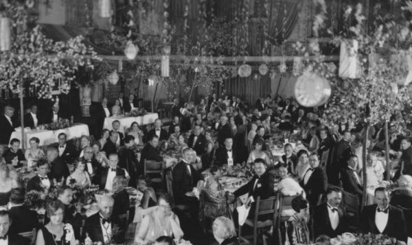 The first-ever Oscars ceremony in 1928