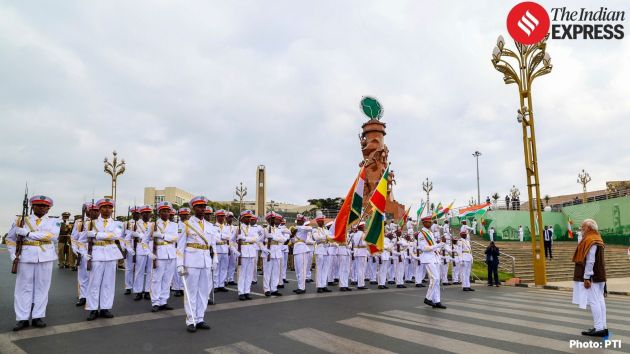 Prime Minister Narendra Modi arrives at the Adwa Victory Memorial and Museum during his official visit to Ethiopia