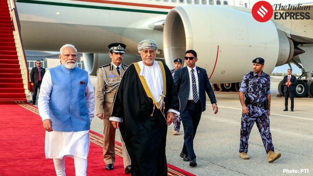 Narendra Modi arrived in Muscat on an official visit, marking a key diplomatic engagement between India and the Sultanate of Oman