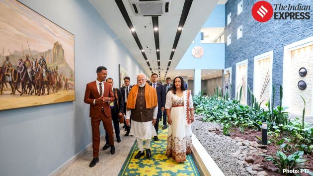 PM Modi arrived in Ethiopia on Tuesday on a two-day visit