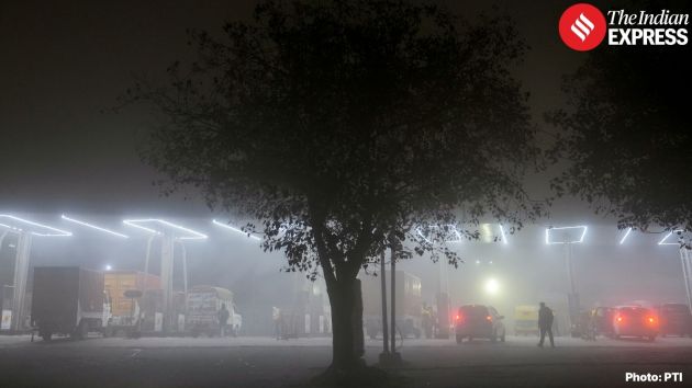 Morning light struggled to penetrate the fog layer, creating muted visibility