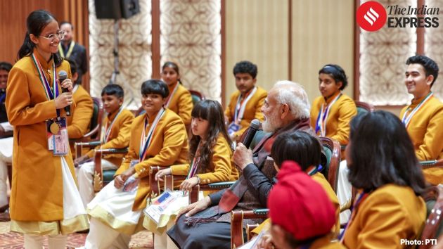 The Prime Minister interacted with the children