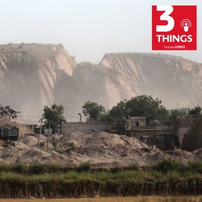 e things podcast the indian express aravalli hills ED