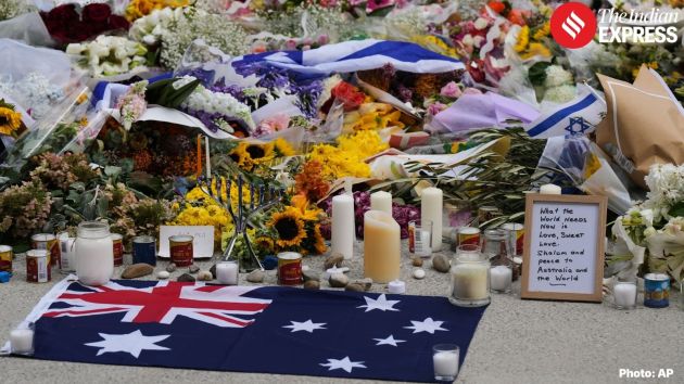 Hundreds of messages and flowers cover the memorial site,