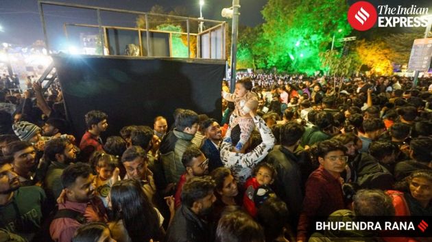 The performances and visual displays drew large crowds