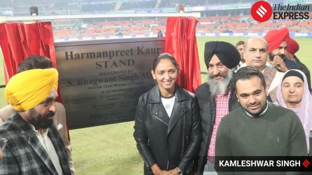 India women’s captain Harmanpreet Kaur attends the ceremony