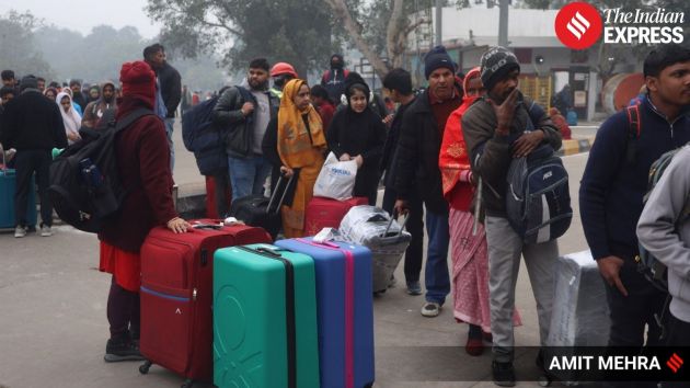 The fog’s impact was amplified by bitter cold and very poor air quality in Delhi today, adding to the hardship endured by those waiting for delayed trains