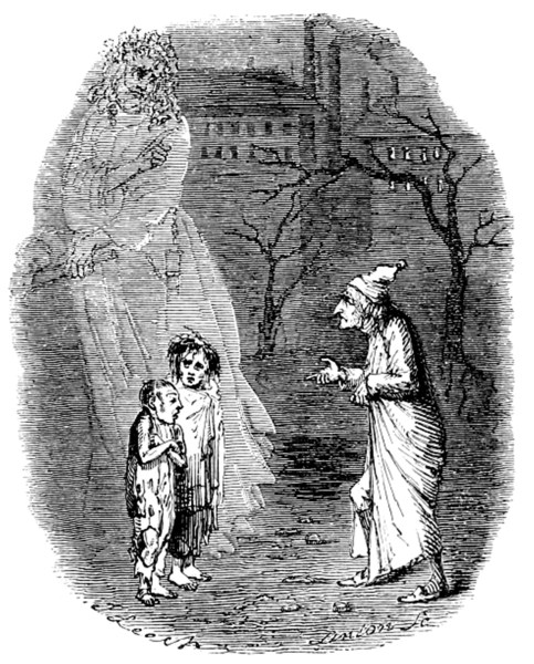 Ignorance and Want from the original edition, 1843