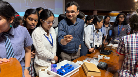 A cohort of nearly 100 high school girls had participated in the fourth edition of Manasvi (Image via IIT Delhi)