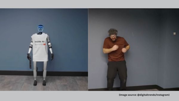 The robot initially refused to shoot him, citing that he could not perform dangerous actions