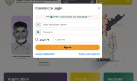 AP TET Hall Tickets released at (Website screengrab)