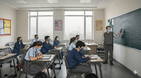 According to the Directorate of School Education, the option to attend classes online will rest with students and their parents or guardians (Representational- AI generated image)