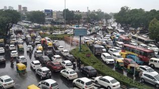 On Thursday, Ahmedabad was troubled by a massive traffic jam in the Shastrinagar and Shahibuag areas, as the closure of the Subhash Bridge halted the path towards the Airport and Ahmedabad Civil Hospital. (Express Photo)