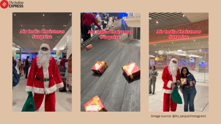 Air India Christmas gifts Bengaluru airport