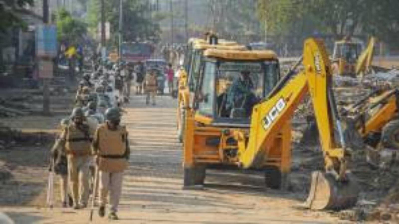 Dargahs, shops and part of graveyard demolished to widen highway in Ahmedabad