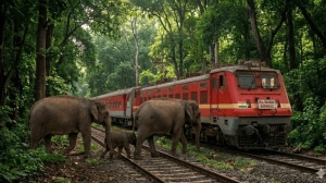 The collision derailed the engine and five coaches, though no passengers were injured and trains were diverted as restoration work began.