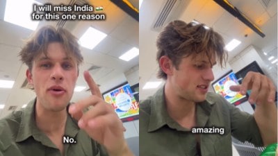Australian vlogger on Indian food
