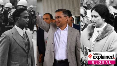 (From Left): Ziaur Rahman, Tarique Rahman, and Khaleda Zia. Wikimedia Commons