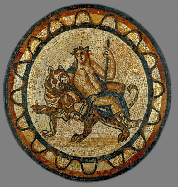 Bacchus, the Roman god of wine, is typically seen with a panther, but here he reclines on a very Indian tiger, referencing his mythical journey to India. (Courtesy: Special Arrangement/CSMVS)