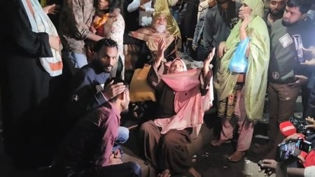 One person has been killed in a bomb-throwing incident from the Moghbazar Flyover in Dhaka