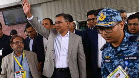 BNP acting chairman and Khaleda Zia's son Tarique Rahman arrived in Dhaka, Bangladesh, on December 25 (Photo: AP)