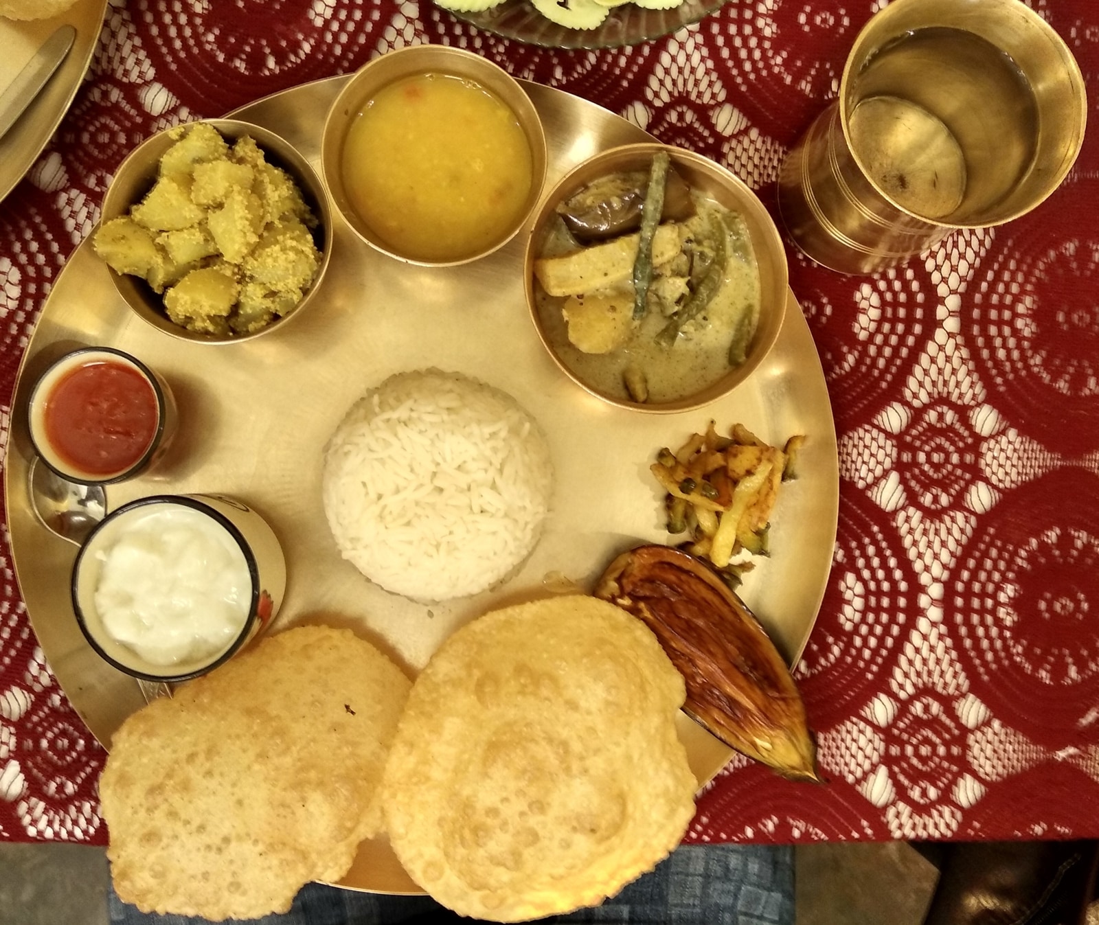 bengali vegetarian thali