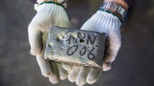 An ingot of neodymium and praseodymium, two rare earths with powerful magnetic qualities, in China, Oct. 16, 2013. China’s centrality in rare earths is the result of decades of planning and domestic and overseas investment, often directed from the highest levels of the party and the Chinese government.
