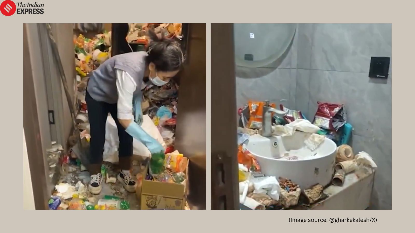 Chinese hotel staff find room buried in trash after guest's two-year stay: WATCH