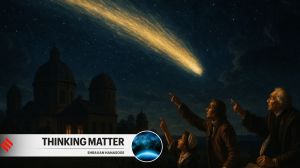 Halley's comet over 18th century Europe ( Reimagined with AI)