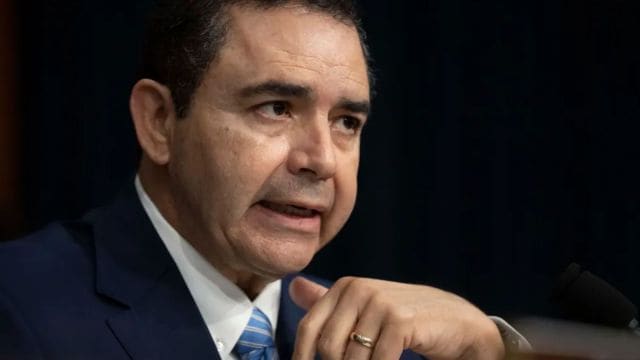 Rep. Henry Cuellar, D-Texas, speaks during a hearing of the Homeland Security Subcommittee of the House Committee on Appropriations on Capitol Hill, April 10, 2024, in Washington. (AP Photo/Mark Schiefelbein, File)