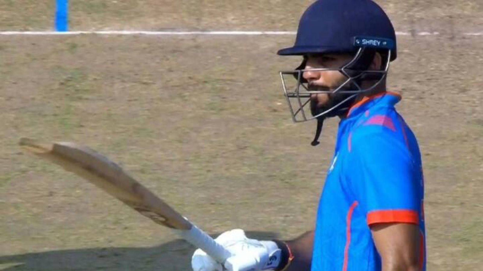 Dhruv Shorey in action for Vidarbha. (PHOTO: X)