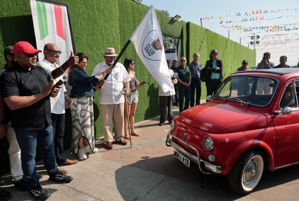 The rally was enthusiastically flagged off by Shaina N.C and Vivek Goenka amongst other prominent dignitaries. (Express Photo/Ganesh Shirsekar)