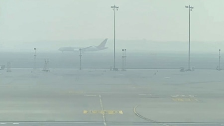 Flight operations at airports in Delhi and other parts of north India have been hit due to poor visibility because of dense fog (Photo: ANI).